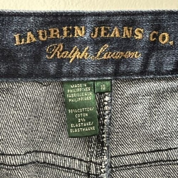Lauren Jeans Co Ralph Lauren Jeans Womens Blue Zip Ankle Size 10 - Picture 7 of 8